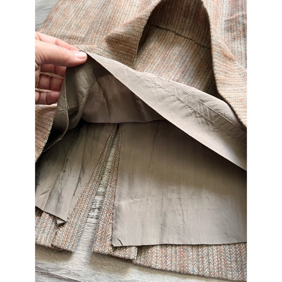 Vintage wool blend tweed career skirt - Picture 4 of 13